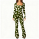 Shaping Outdoor Yoga Suit Set - Women's Comfort Wide-Leg Gym Workout Flare Leg Jumpsuit
