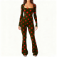 Shaping Women's Yoga Jumpsuit - Comfort Outdoor Wide-Leg Pants Gym Workout Suit Set
