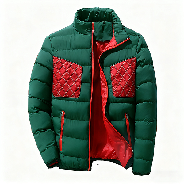 Men's Windproof Winter Warm Coat - Stand Collar Long Sleeve Multi-Pocket Zipper Casual Large Size Outdoor Jacket